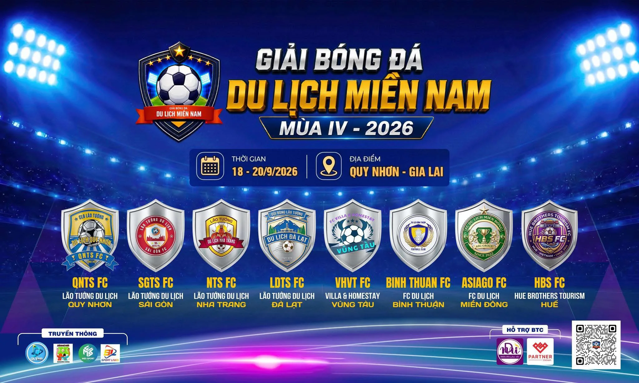 Quy Nhơn sẵn sàng khai hội Giải Bóng đá Du lịch Miền Nam | Mùa IV – 2026